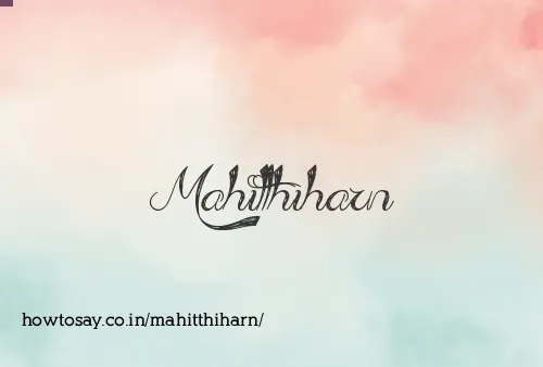 Mahitthiharn