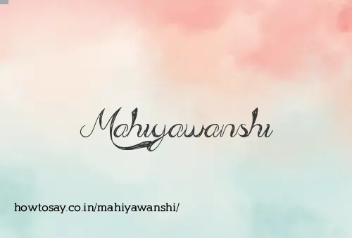 Mahiyawanshi