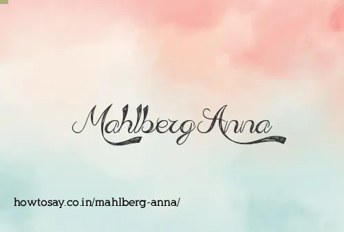 Mahlberg Anna