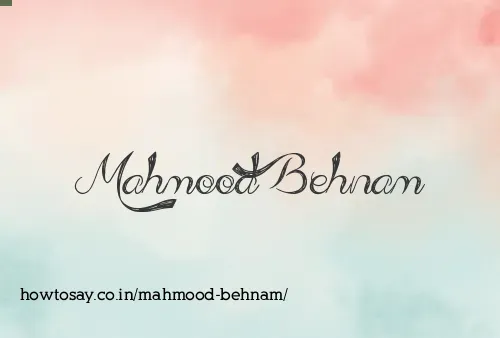 Mahmood Behnam