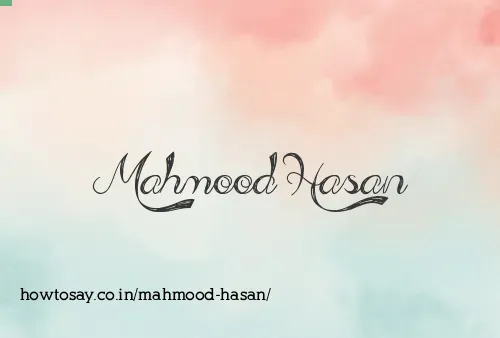 Mahmood Hasan