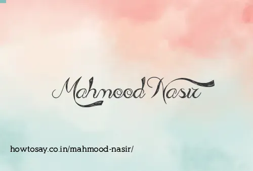 Mahmood Nasir