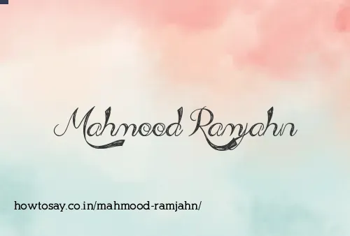 Mahmood Ramjahn