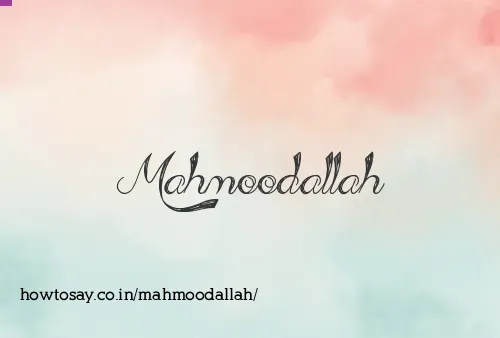 Mahmoodallah