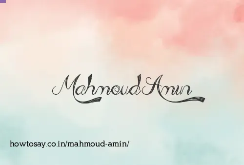 Mahmoud Amin