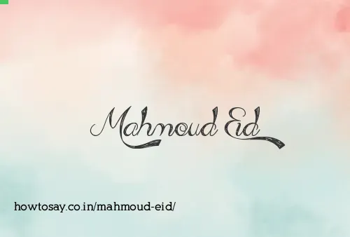 Mahmoud Eid