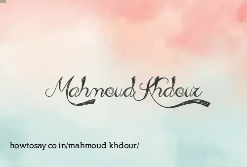 Mahmoud Khdour