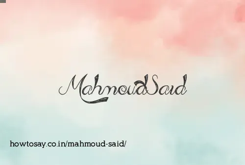 Mahmoud Said