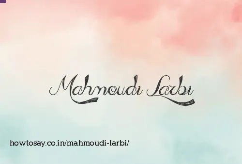 Mahmoudi Larbi