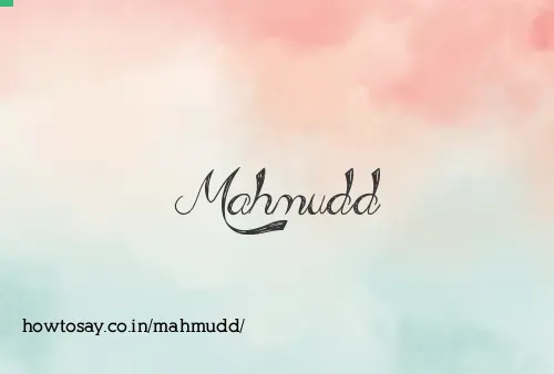 Mahmudd