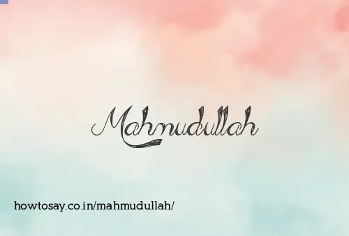 Mahmudullah