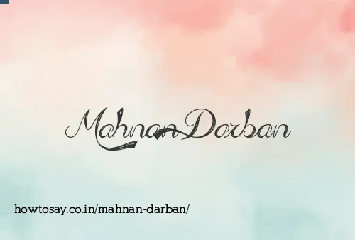 Mahnan Darban