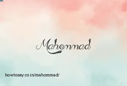 Mahommad