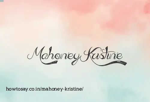 Mahoney Kristine