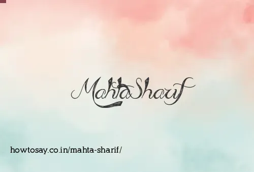 Mahta Sharif