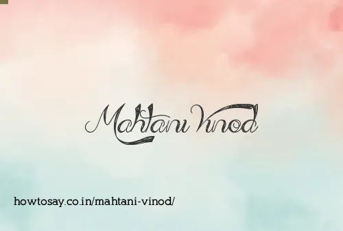 Mahtani Vinod