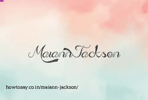 Maiann Jackson