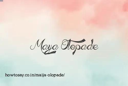 Maija Olopade