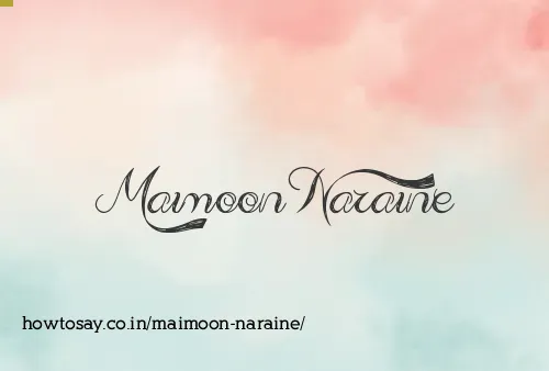 Maimoon Naraine