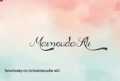 Maimouda Ali