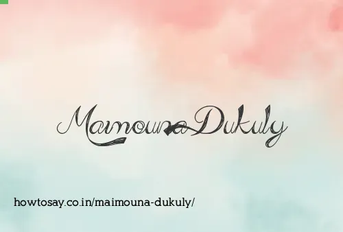 Maimouna Dukuly