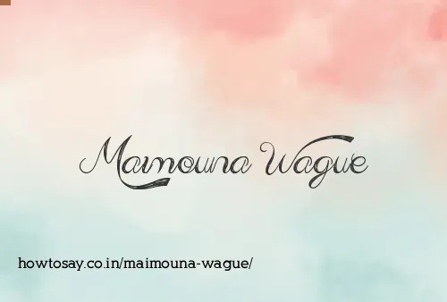 Maimouna Wague