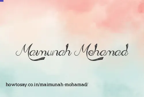 Maimunah Mohamad