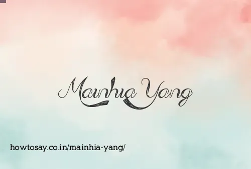 Mainhia Yang
