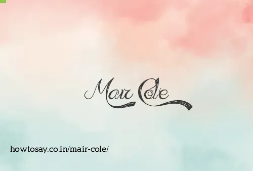 Mair Cole
