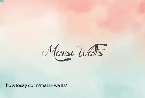 Maisi Watts