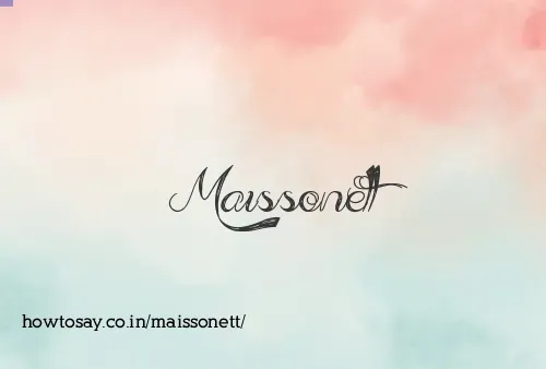 Maissonett