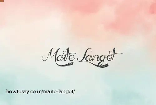 Maite Langot