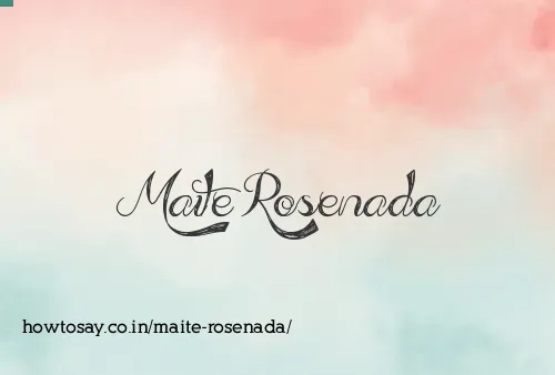 Maite Rosenada