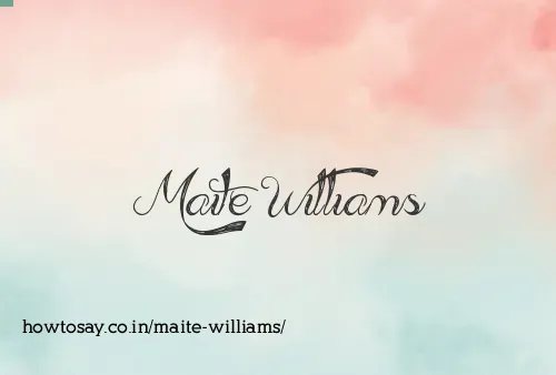 Maite Williams