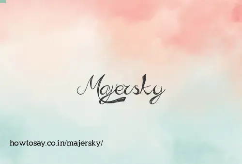 Majersky