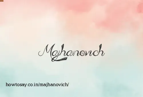 Majhanovich