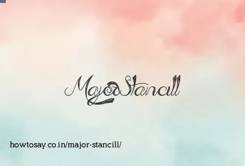 Major Stancill