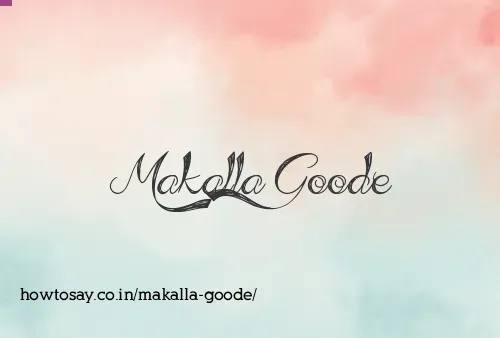 Makalla Goode