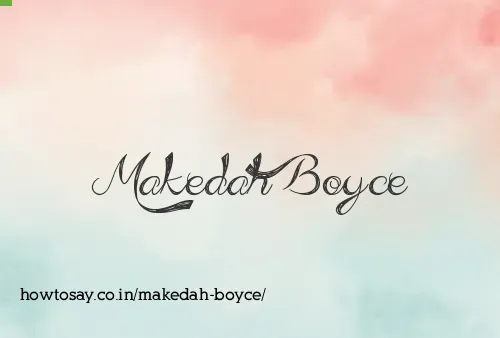 Makedah Boyce