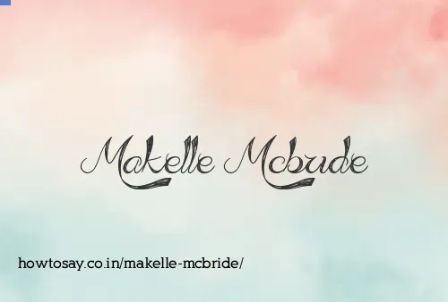 Makelle Mcbride