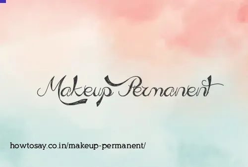 Makeup Permanent