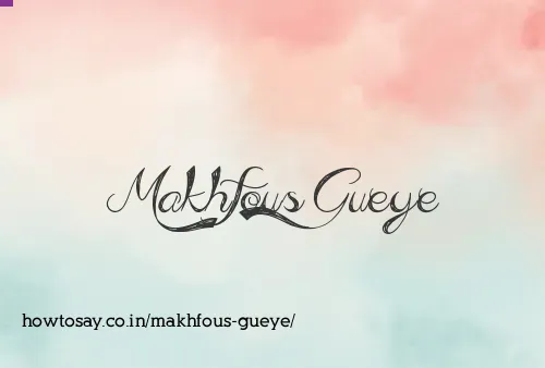 Makhfous Gueye