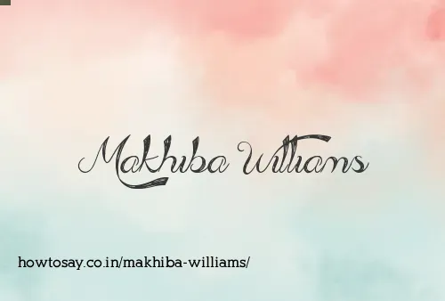 Makhiba Williams