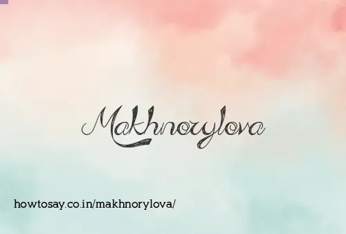Makhnorylova