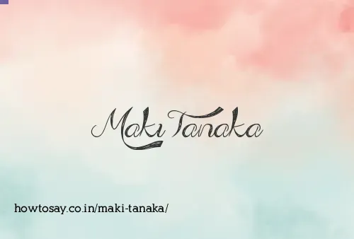Maki Tanaka