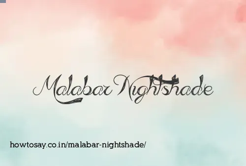Malabar Nightshade