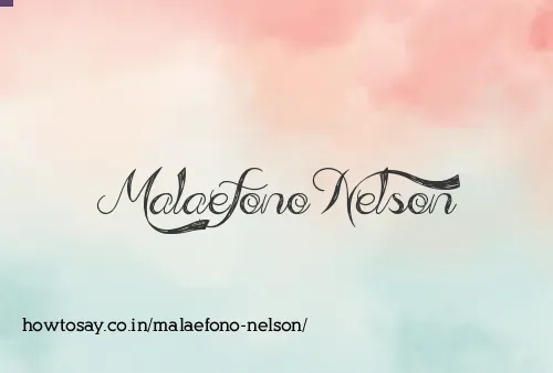 Malaefono Nelson