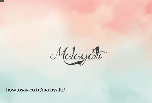 Malayatti