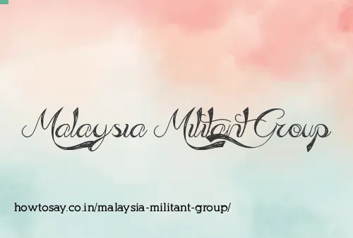 Malaysia Militant Group