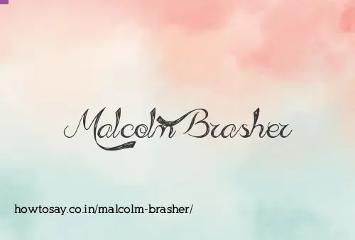 Malcolm Brasher